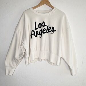 Carly Jean Oversized Los Angeles Crewneck Sweater